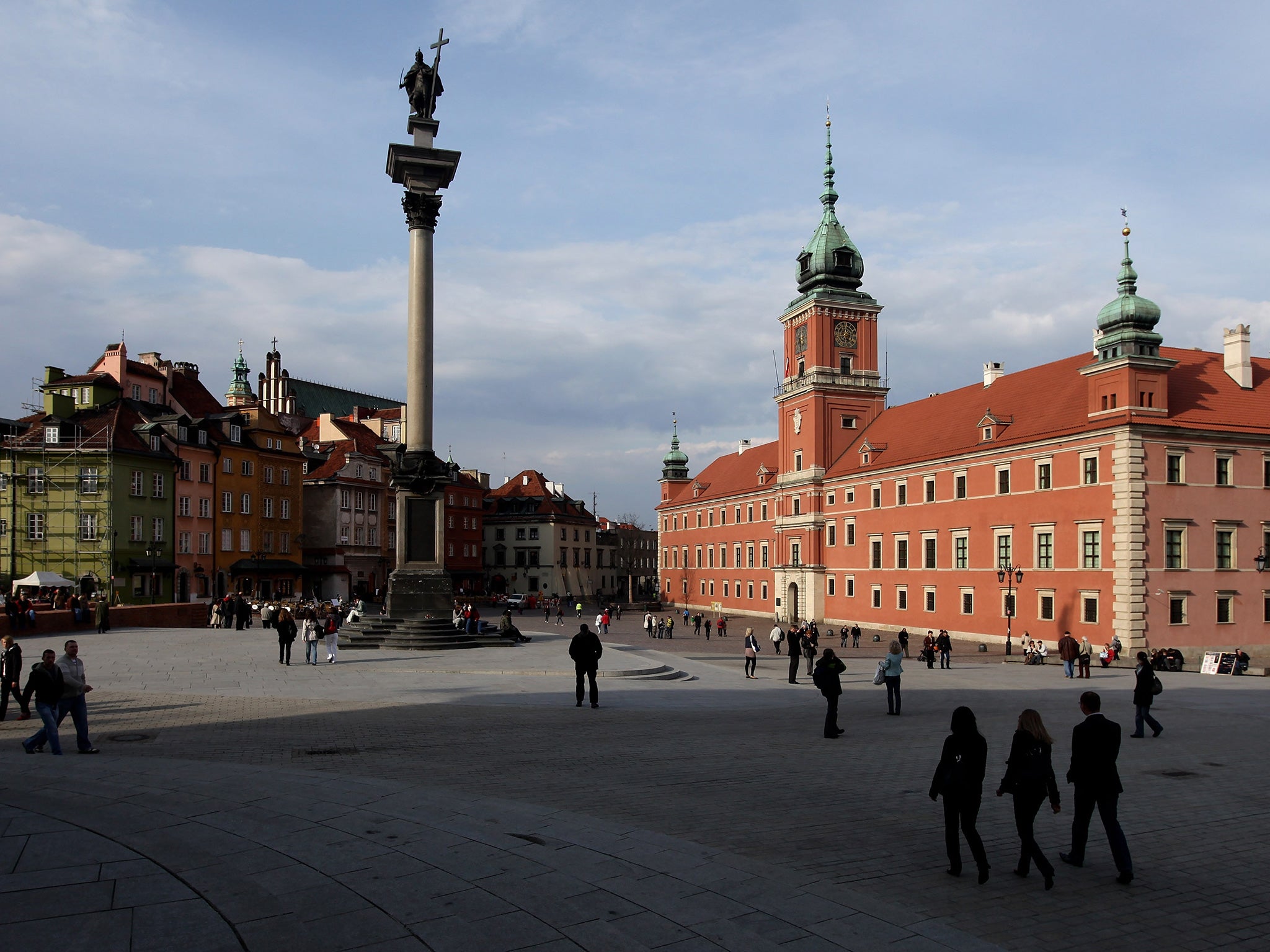 &#13;
Zamkowy Square, at the entrance to the Old Town, offers a glimpse into Warsaw's past as a flourishing 17th century capital (Getty Images)&#13;