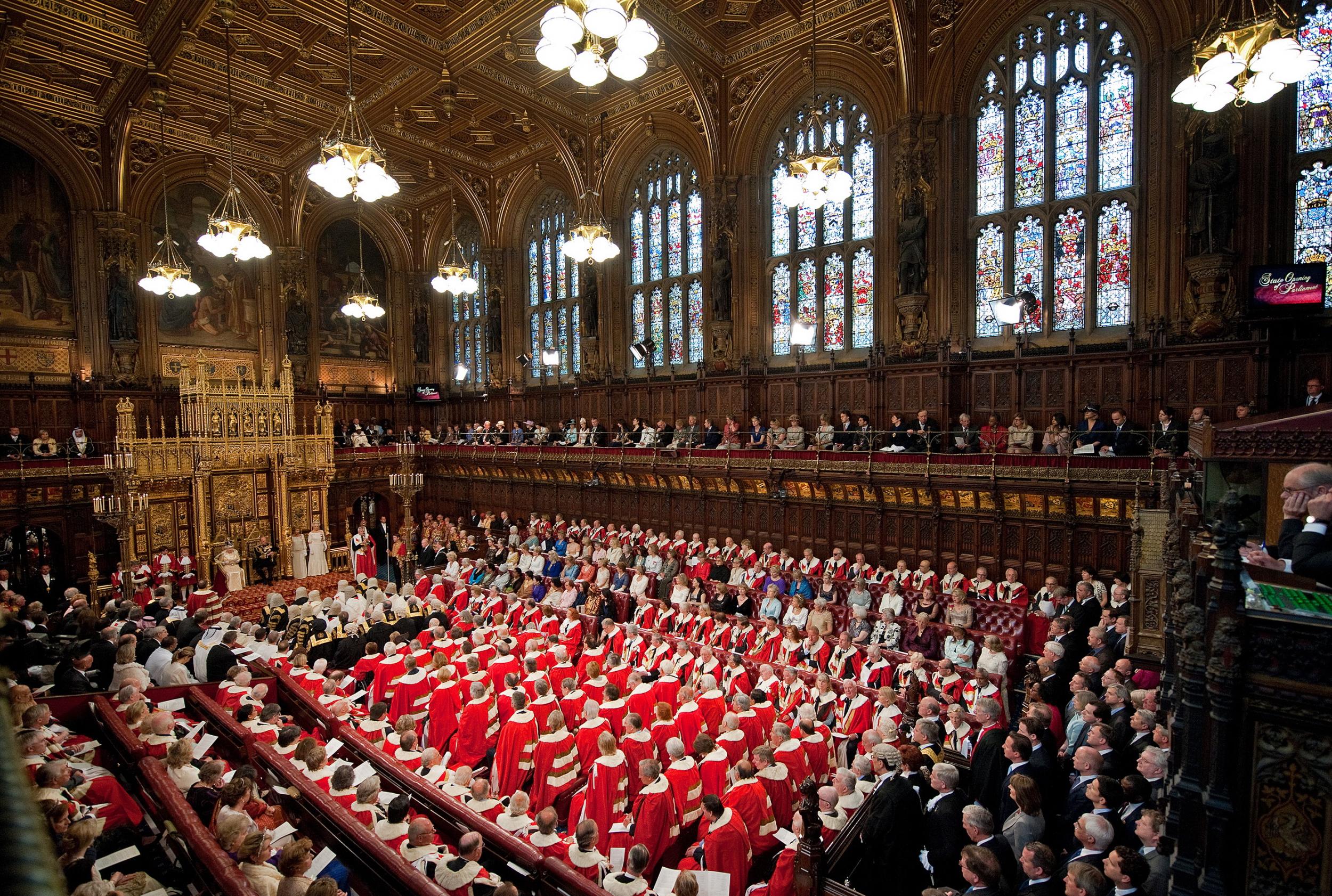 The House of Lords at the state opening