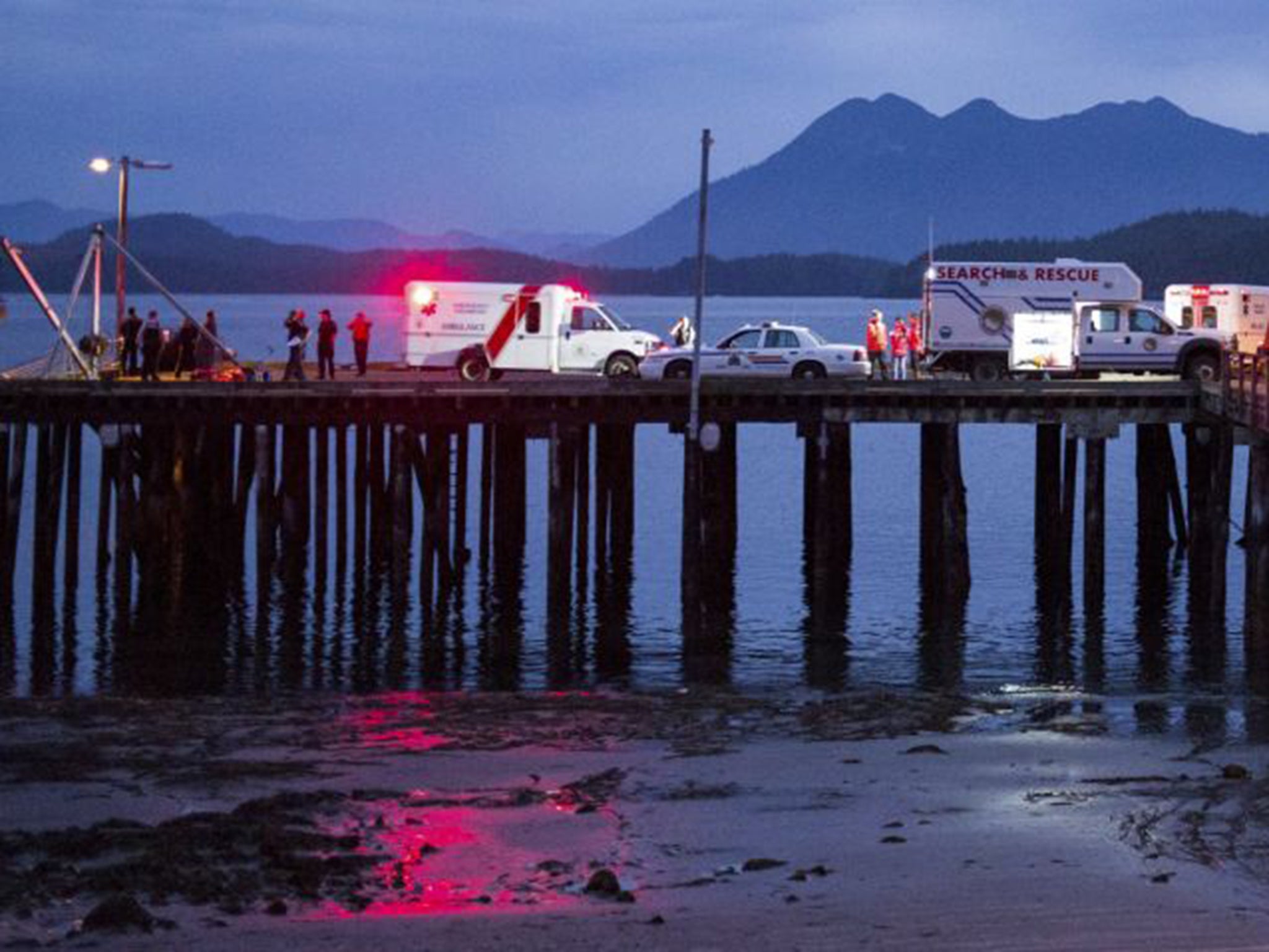 Five Britons have died and another person was still lost at sea on after a boat carrying a whale-watching expedition capsized off Vancouver Island in western Canada
