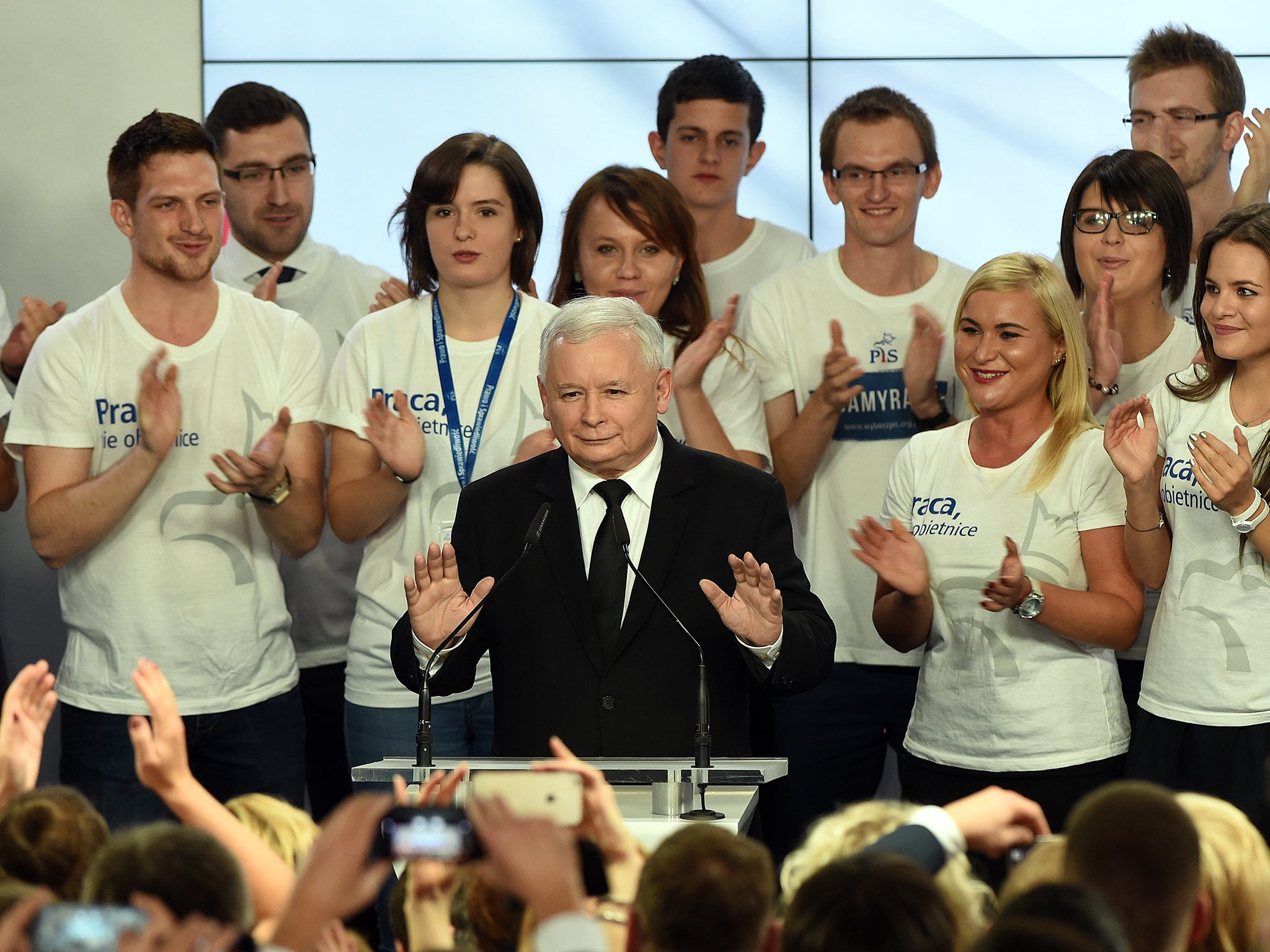 Jaroslaw Kaczynski's victorious Law and Justice party won 37.6 per cent of the vote in Sunday’s parliamentary election