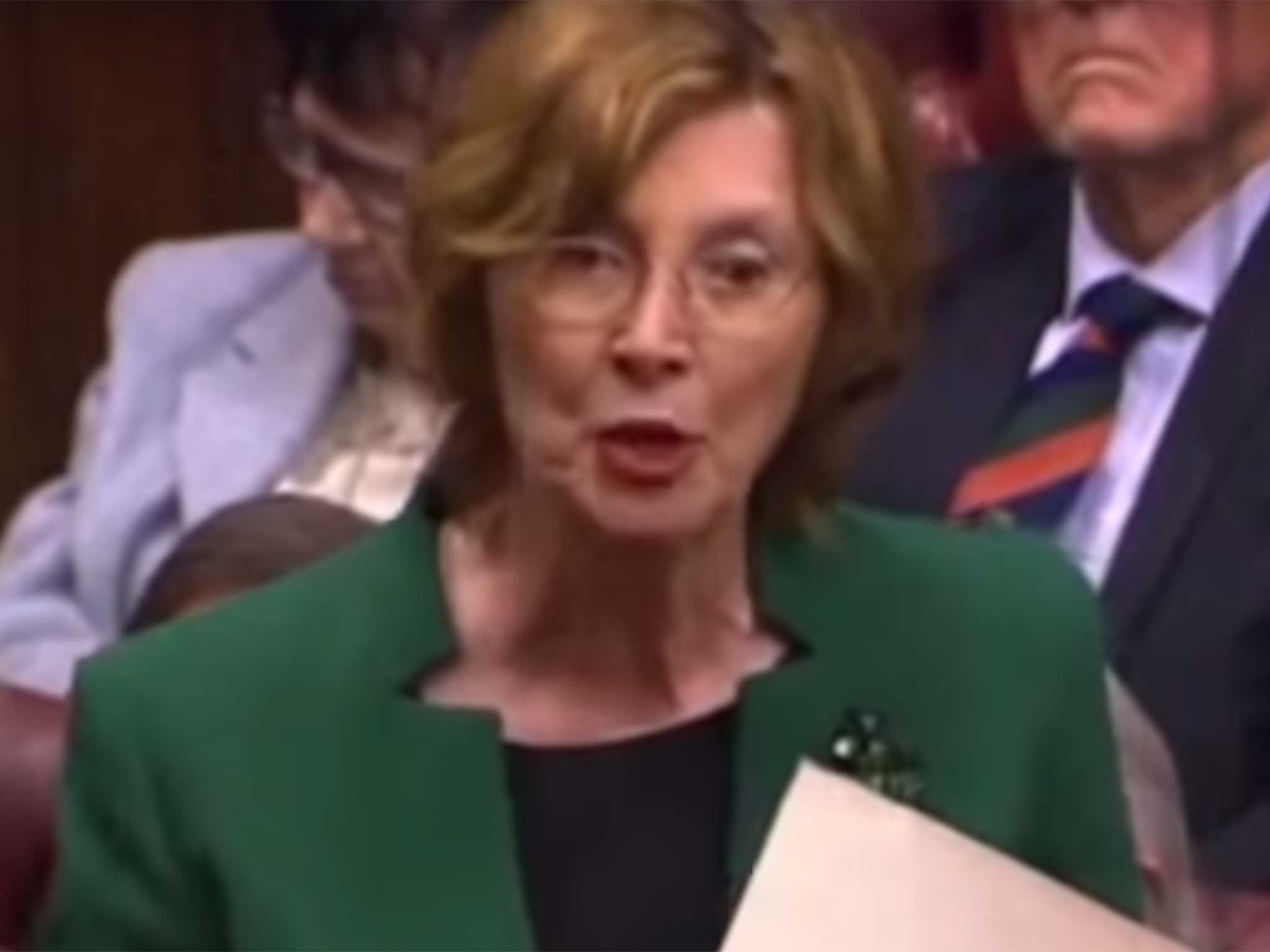 Baroness Hollis speaking in the House of Lords on Monday night