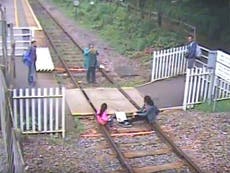 Train track selfies: People warned after railway incidents caught on CCTV