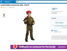 Walmart Israeli soldier Halloween costume for children sparks outrage