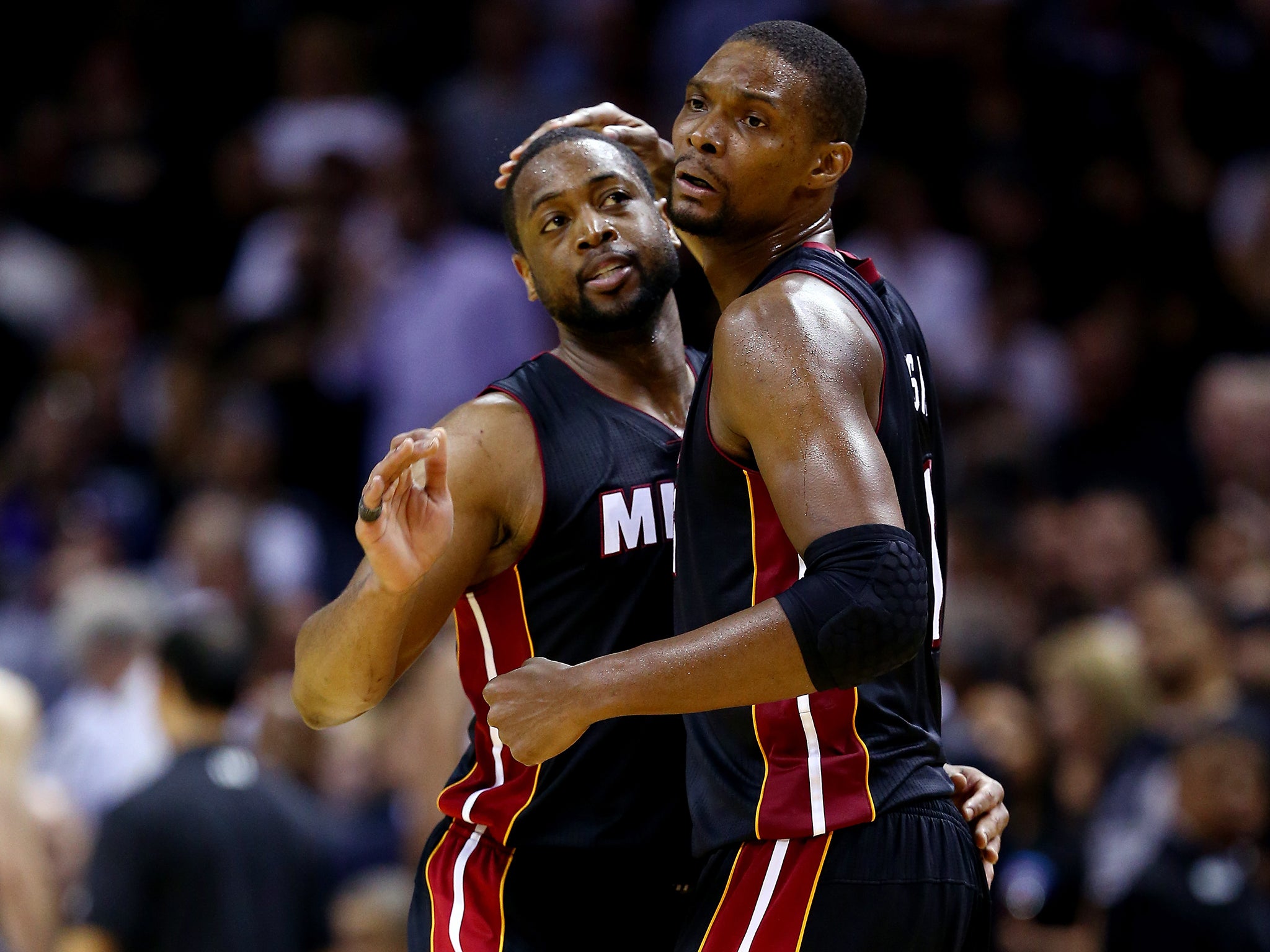 Dwyane Wade and Chris Bosh