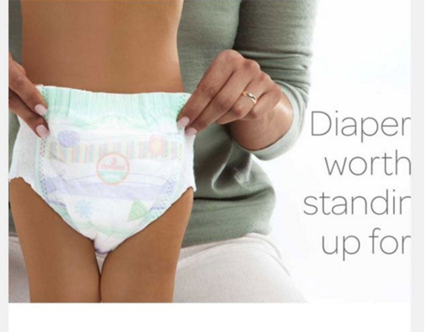 Melody questioned whether a thigh gap had been photoshopped on to the nappy model