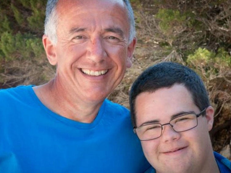 David Thomas and his son, Stephen, who has Down's Syndrome