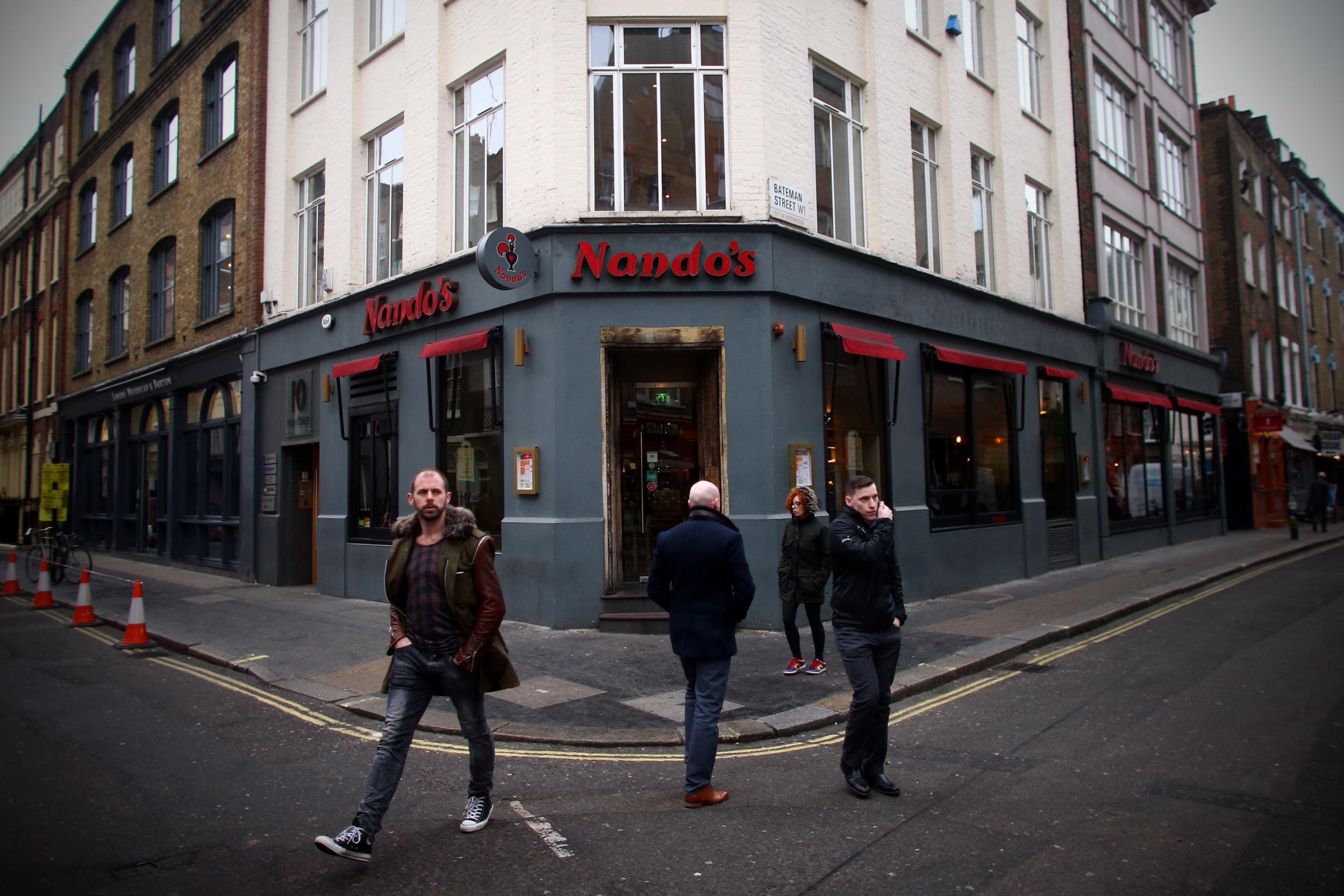 A branch of Nando's in Soho, London