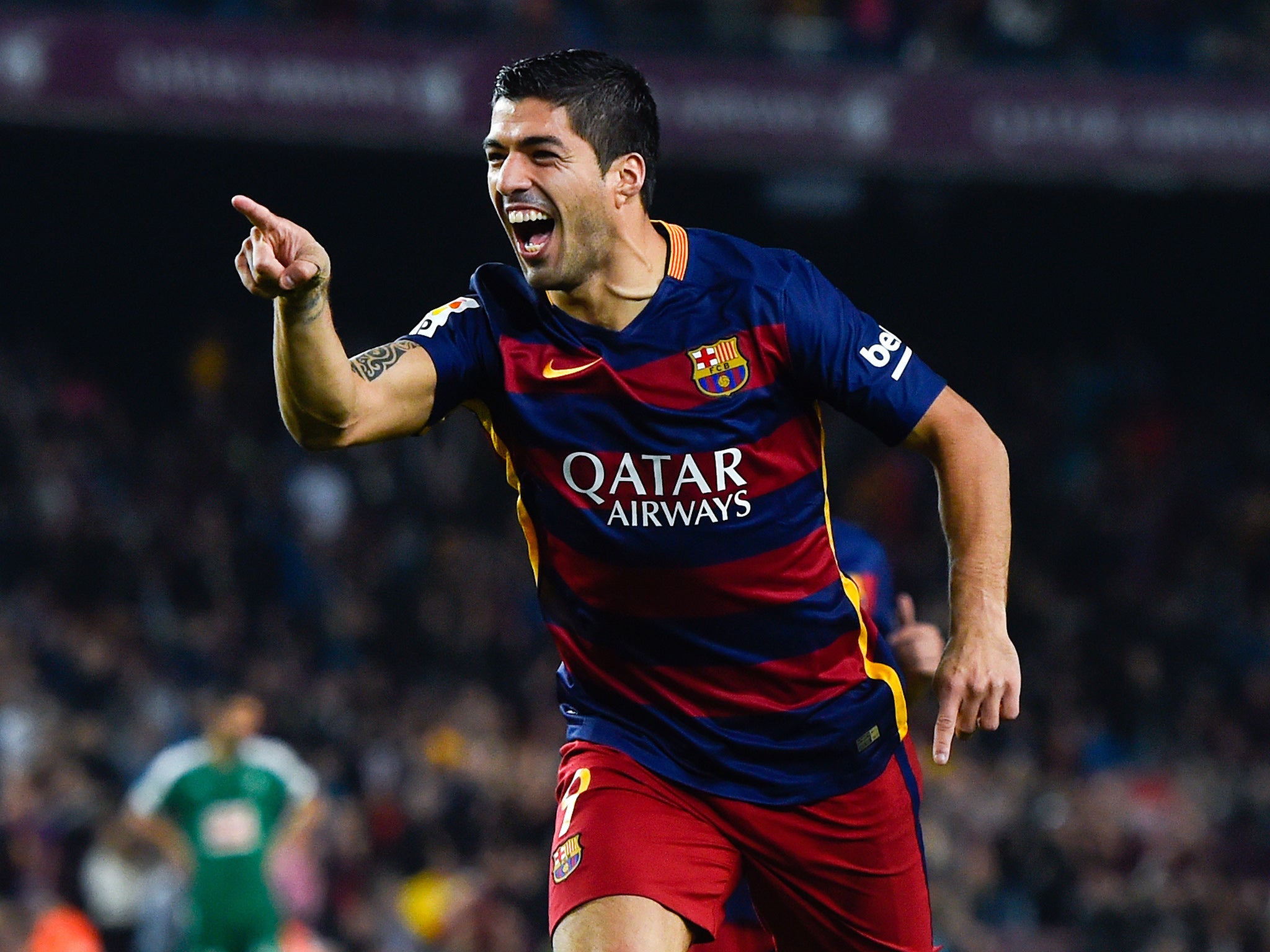 Luis Suarez has scored 61 goals in 77 games for Barcelona (Getty)