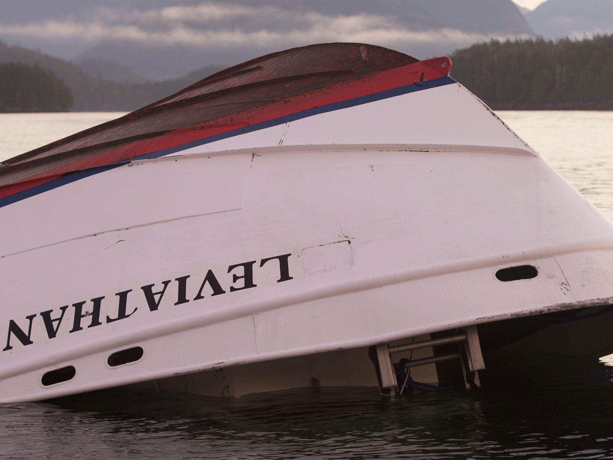 Leviathan got in to difficulty about eight miles from the small town of Tofino