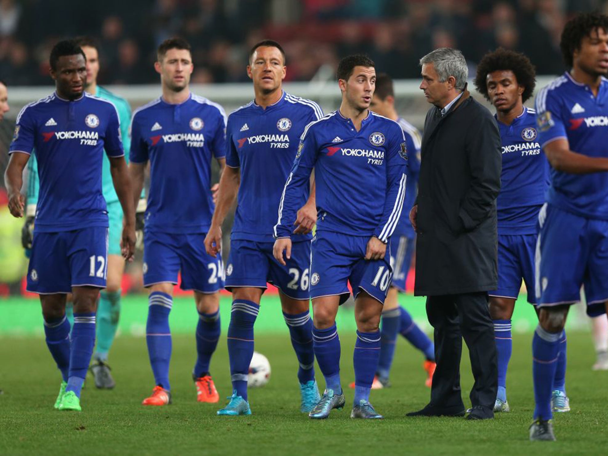 Mourinho saw Chelsea's reign as League Cup holders end at the Britannia