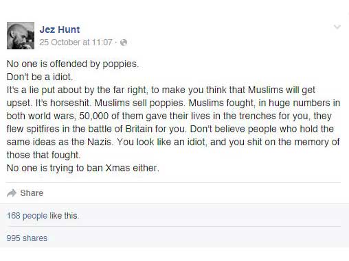 His post's popularity seems to have surprised Mr Hunt