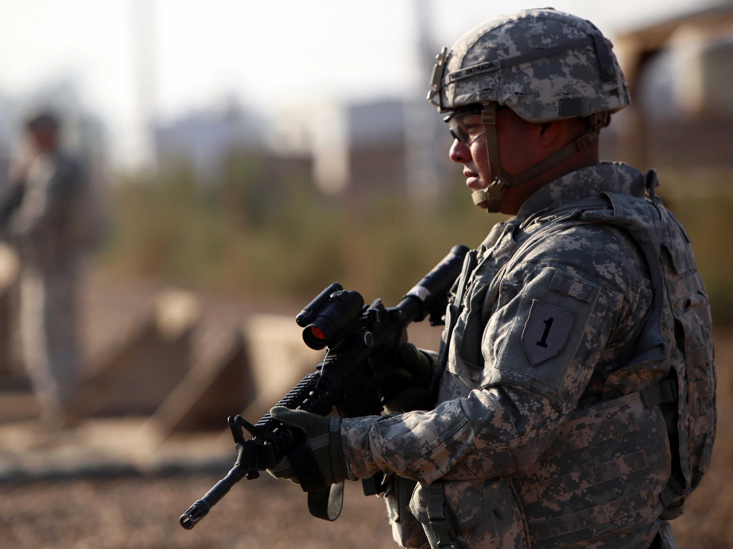 The US has about 3,300 troops in Iraq, where they are training Iraqi forces