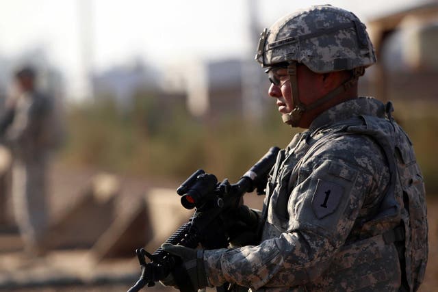 The US has about 3,300 troops in Iraq, where they are training Iraqi forces