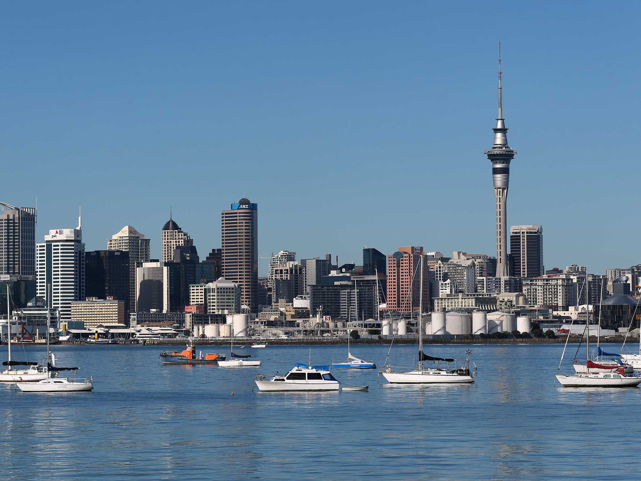The Auckland skyline, New Zealand