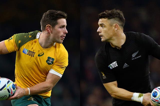 Australia's Bernard Foley and New Zealand's Dan Carter will be the two fly-halfs