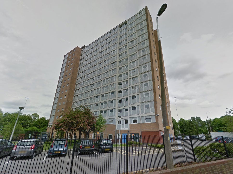 Ambulance services attended the scene at John Lester and Eddie Colman Courts in Salford