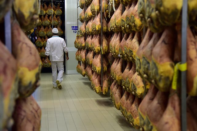 Prosciutto crudo is one of the region’s products that is celebrated the world over