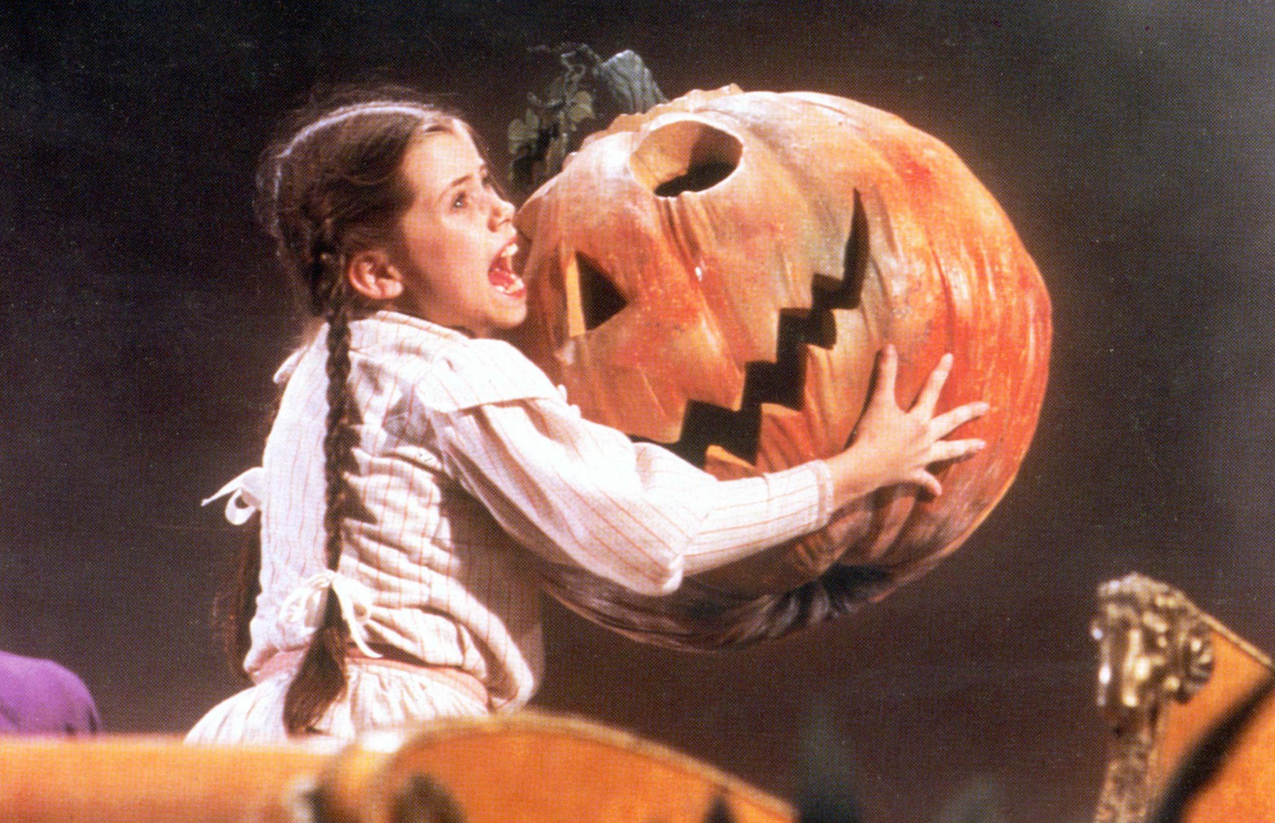Fairuza Balk with a pumpkin in Return To Oz, 1985