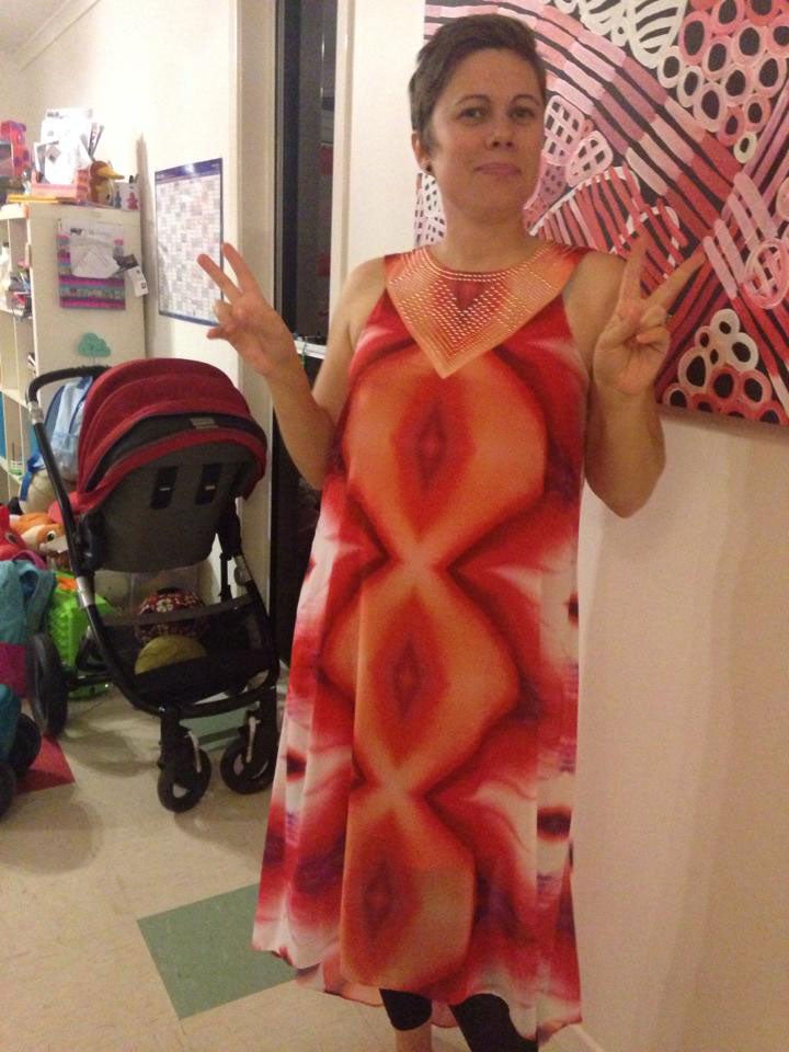 Vagina dress goes viral after man photographs wife in 100 Wayne