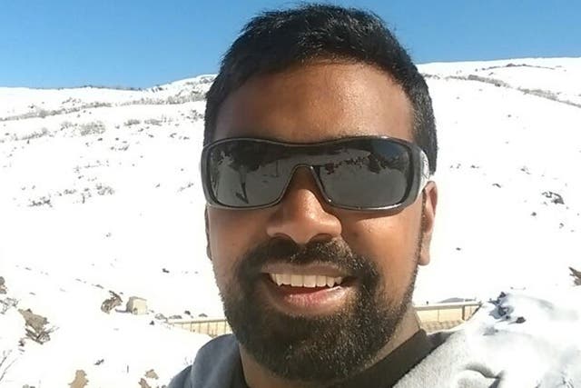 Rav Pillay, 27, is still missing after Sunday's disaster. He was on the boat with his girlfriend and her family.