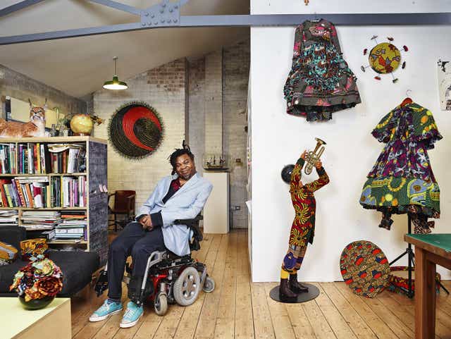 Yinka Shonibare in his London studio