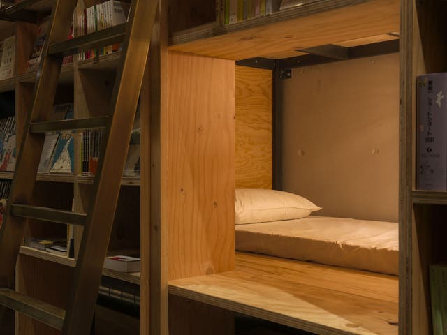 Sleep behind copies of your favourite books for the ultimate bookworm experience