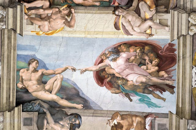 The art of existence: ‘Creation of Adam’ by Michelangelo on the ceiling of the Sistine Chapel