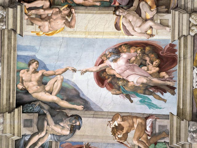 The art of existence: ‘Creation of Adam’ by Michelangelo on the ceiling of the Sistine Chapel