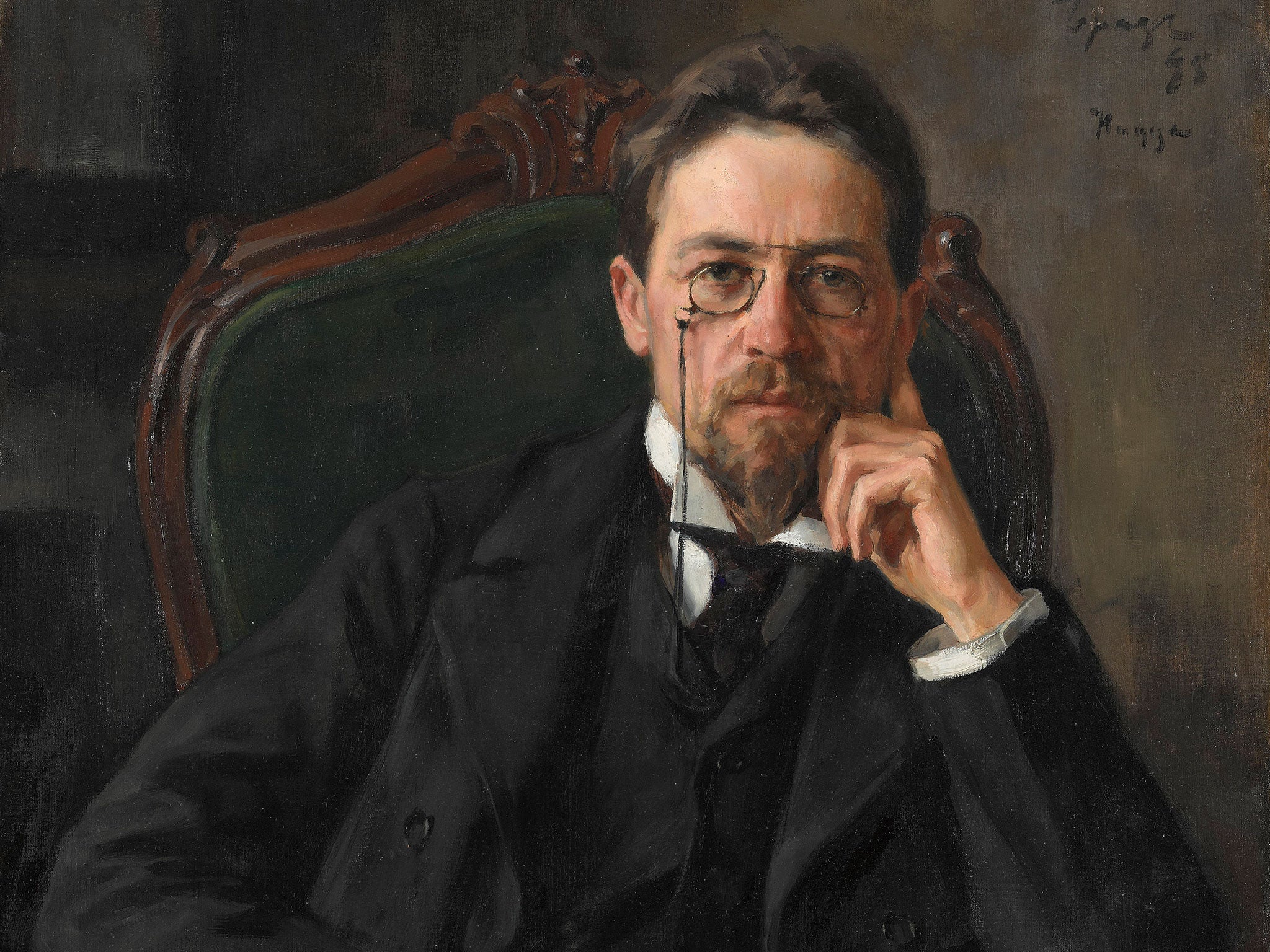 A painting of Anton Chekhov, which will go on display in London