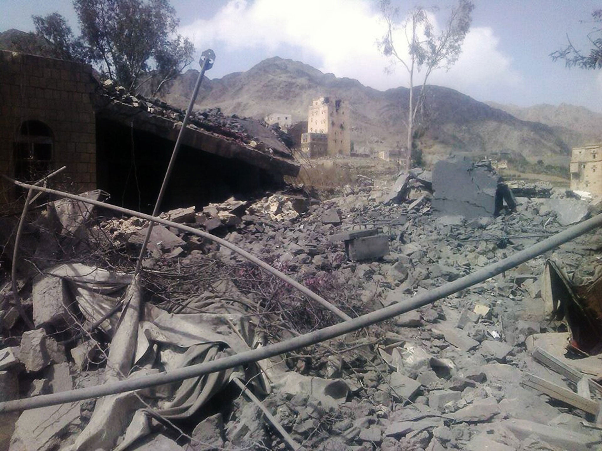 Médecins Sans Frontières has blamed the Saudi-led coalition for air strikes in Saada province, which destroyed a hospital