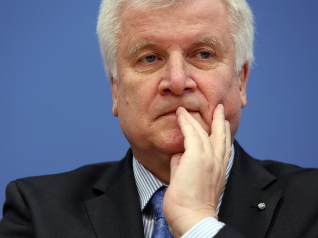 Horst Seehofer, the Bavarian prime minister and leader of the state’s right-wing conservative Christian Social Union (