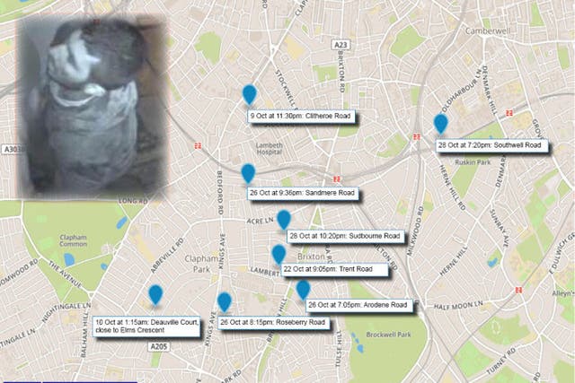 The suspect is believed to be behind eight separate sexual assaults in south London