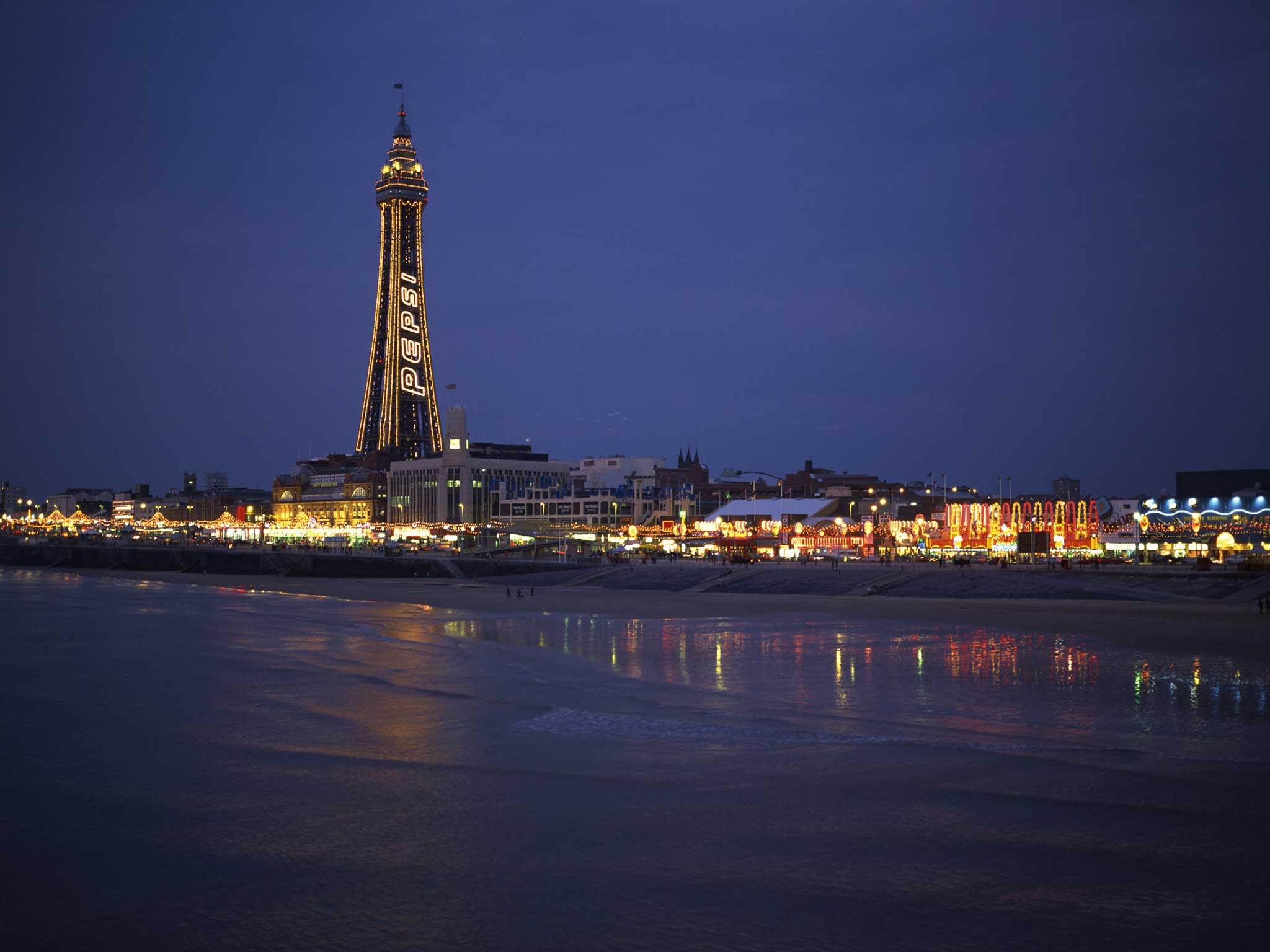 Blackpool is known for being popular with hen and stag parties