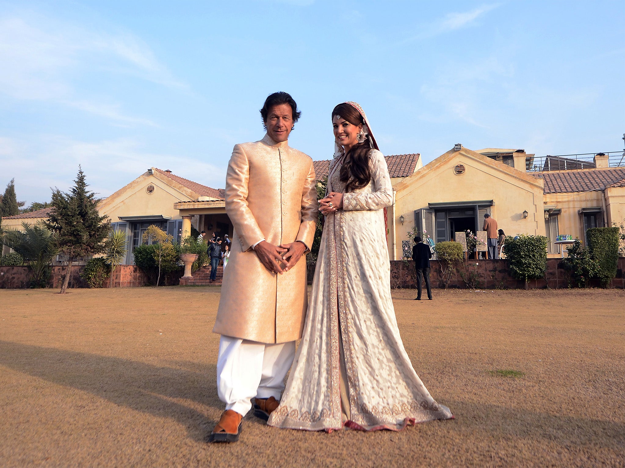 Imran Khan, 62, married 41-year-old Reham Khan, previously a BBC weather host and a divorced mother of three in January this year in a simple ceremony at his Islamabad home.