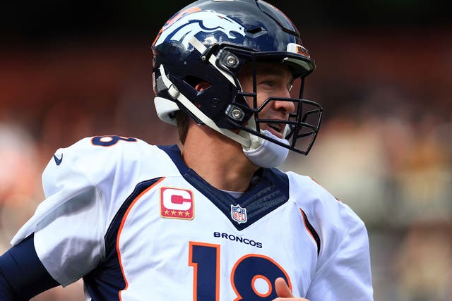 Denver Broncos quarter-back Peyton Manning