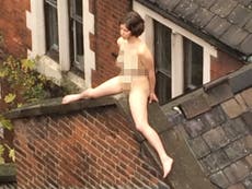 Confusion as naked woman spotted on roof of art studios