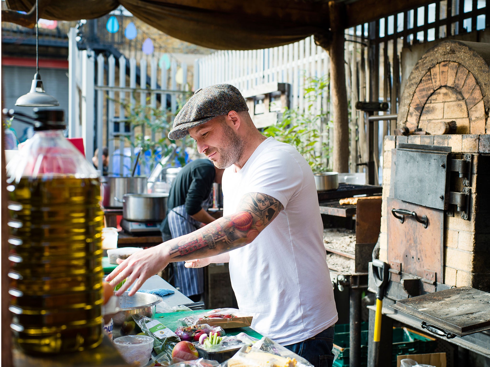 Neil working on his Thai recipes at Som Saa