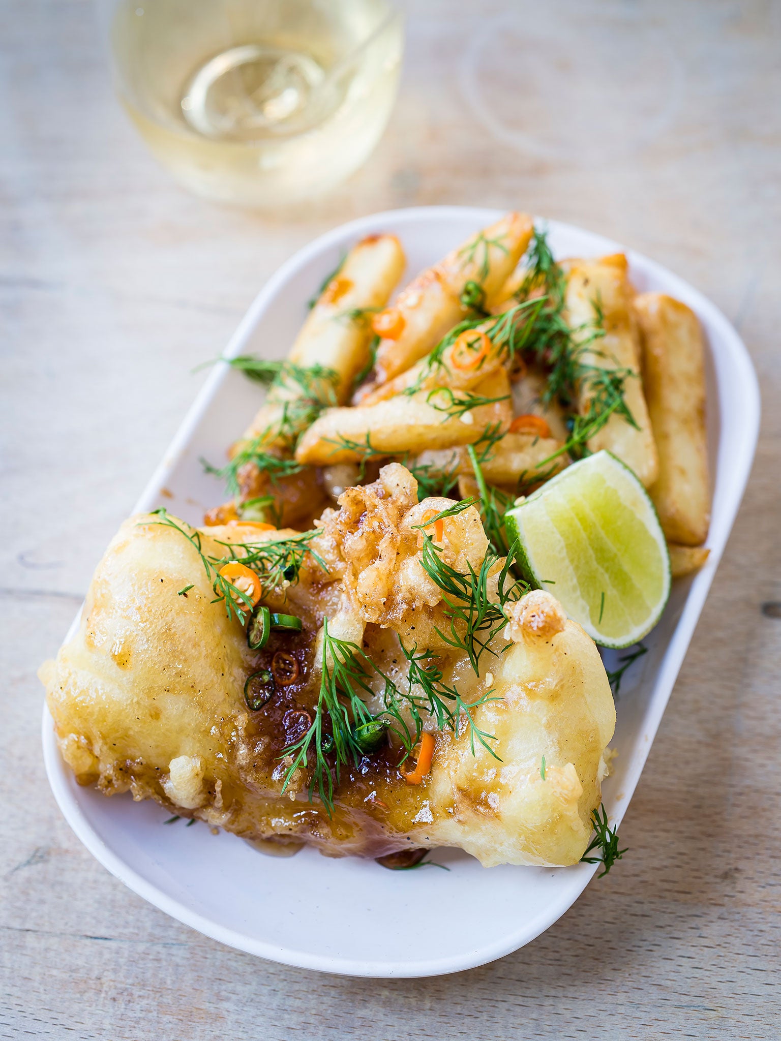 Delicious: Lemongrass fish and chips