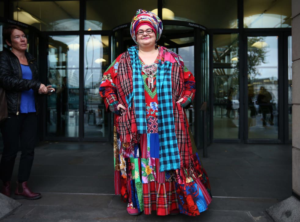 Kids Company founder Camila Batmanghelidjh arrives to attend a select committee hearing