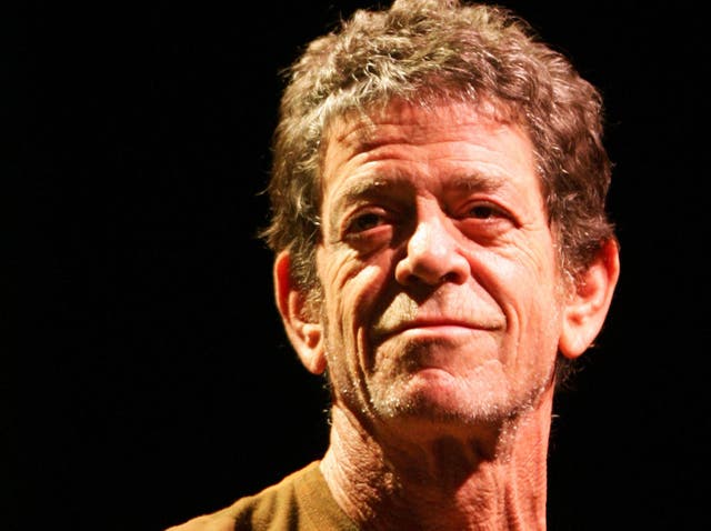 Siinger Lou Reed performs on stage at Berlin's Tempodrom  2007