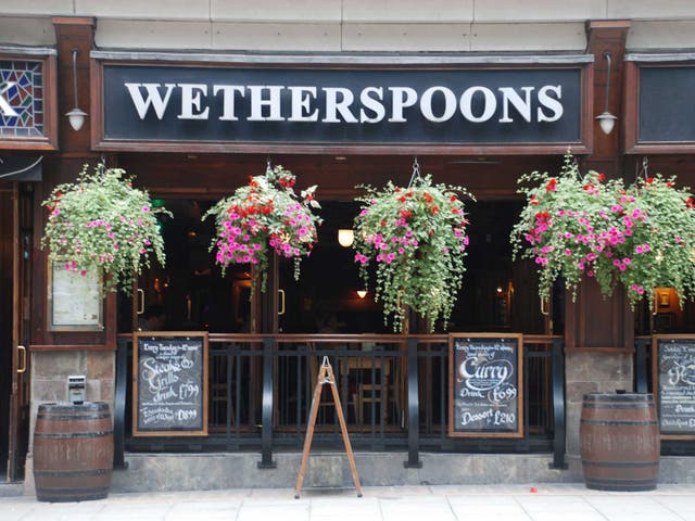 A Wetherspoons pub 