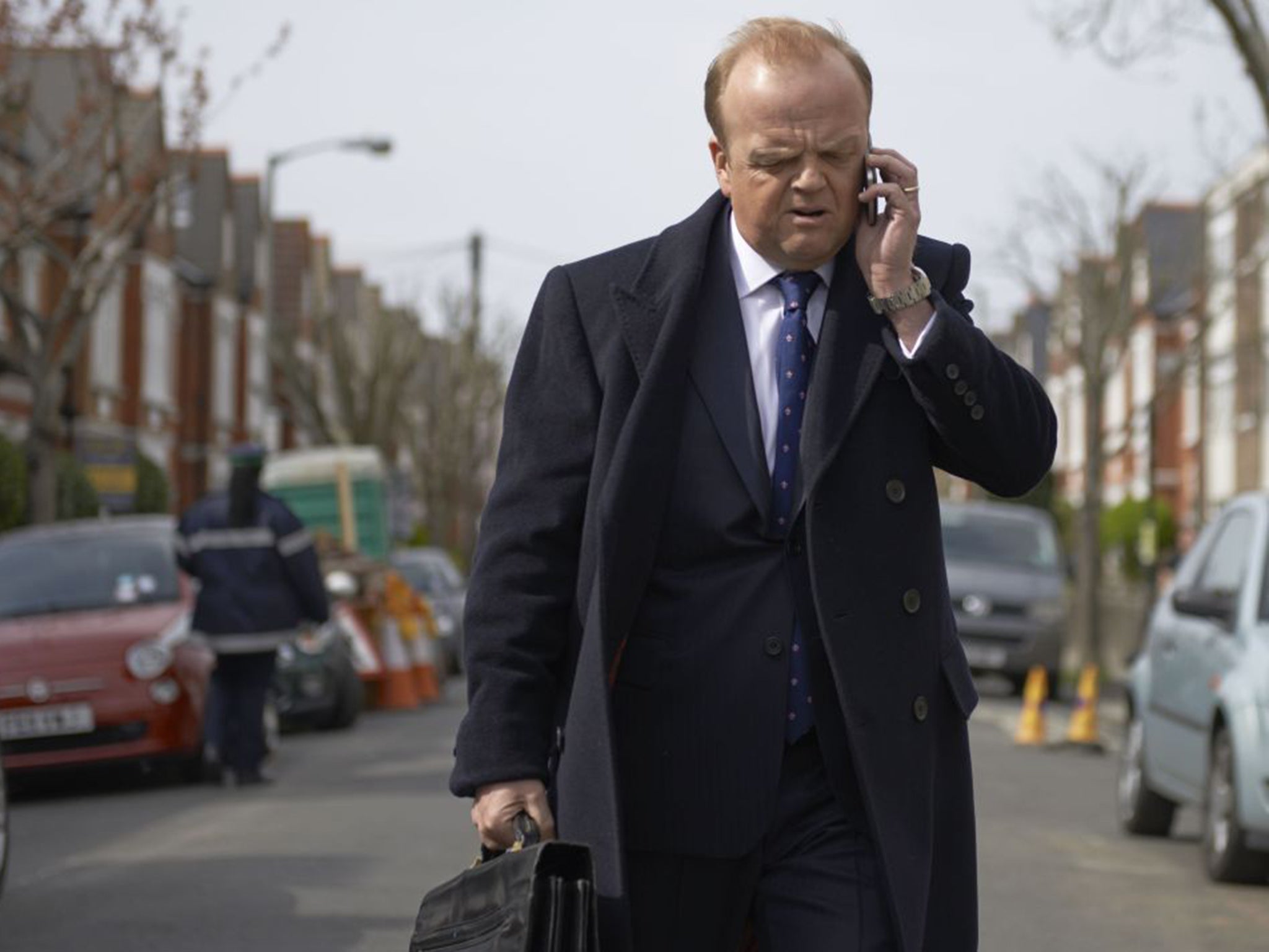 Toby Jones as the banker Roger in the BBC1 adaptation of Capital
