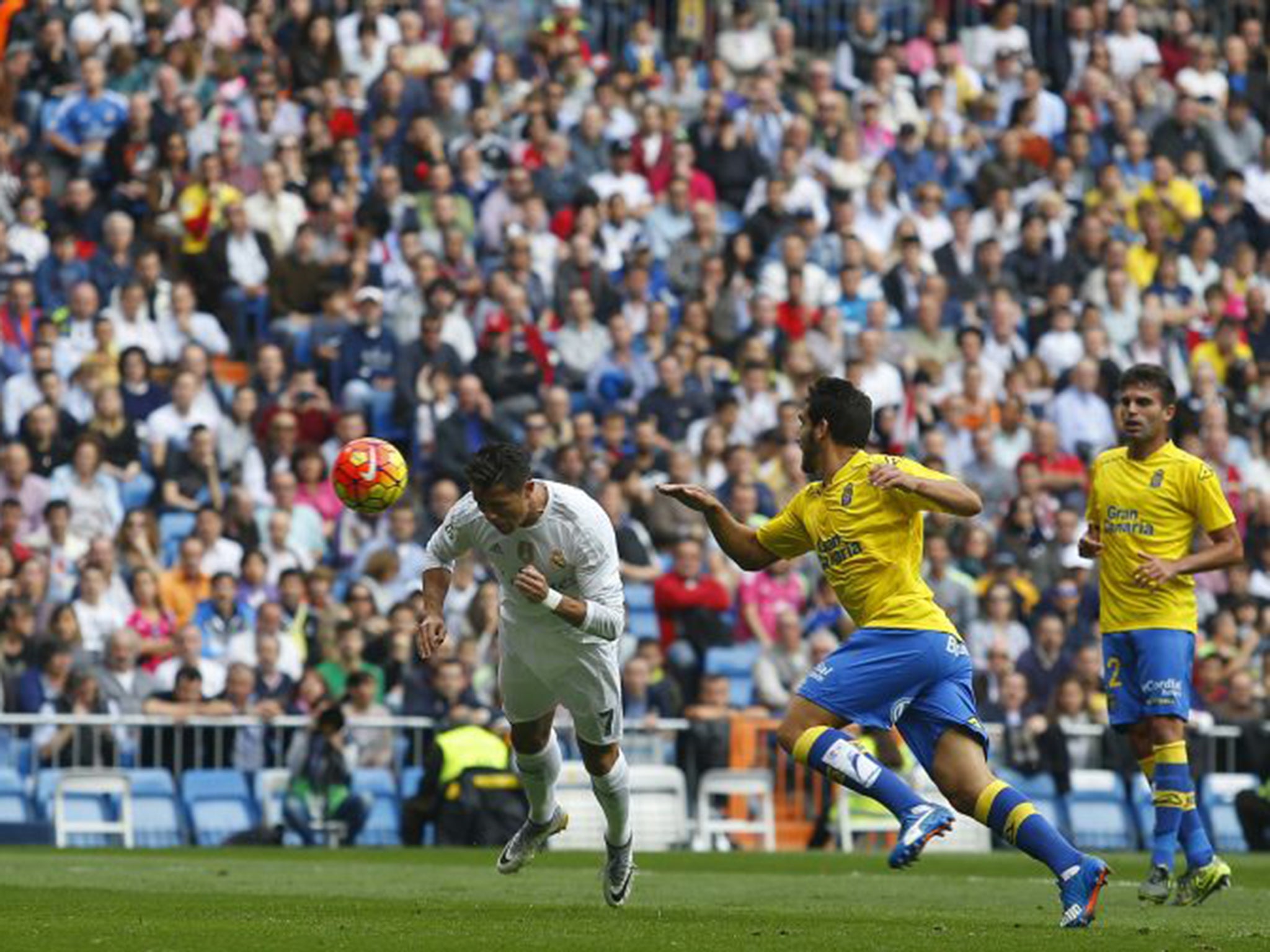 Head master: Cristiano Ronaldo scores Real Madrid’s second goal