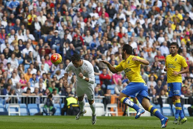 Head master: Cristiano Ronaldo scores Real Madrid’s second goal