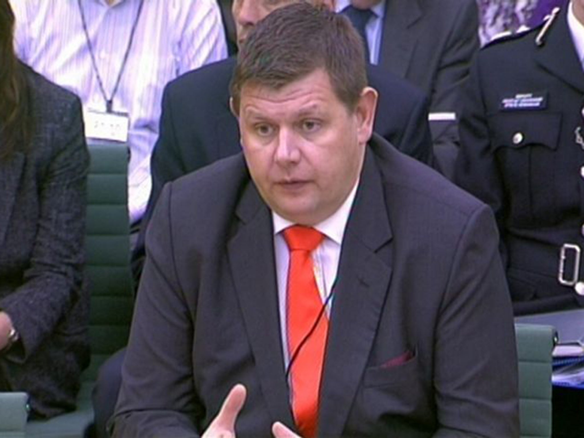 DCI Paul Settle questioned by the Home Affairs Select Committee last month