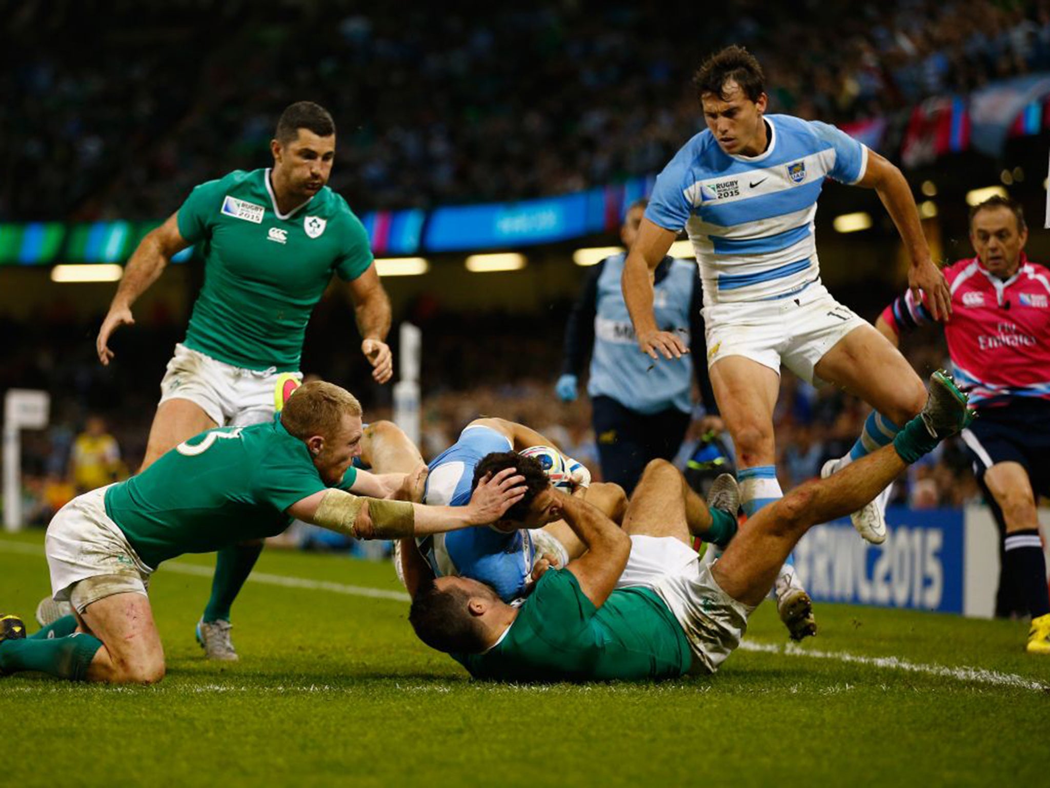 Joaquin Tuculet scores against Ireland for an Argentina team whose adventure and flair lit up the tournament