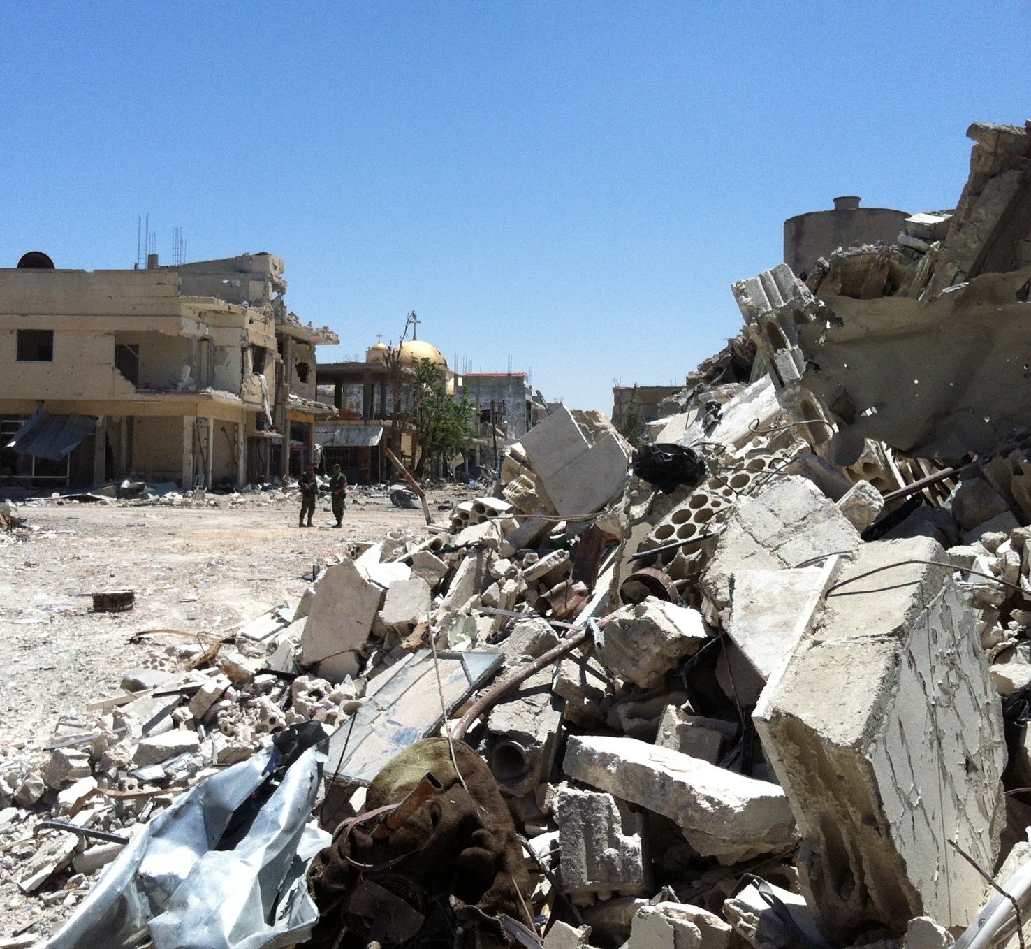 The conflict has devastated large parts of the infrastructure in the Homs region