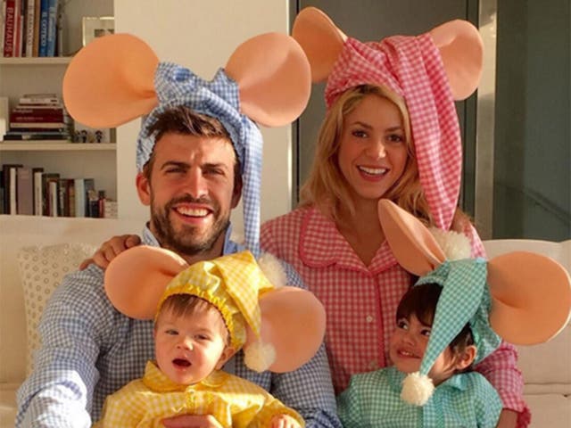 <p>The Pique-Shakira family</p>