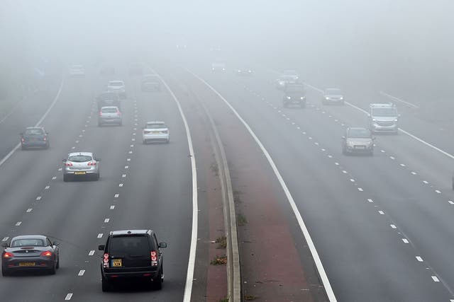 The accident came as thick fog blanketed parts of the country