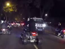 Hundreds of bikers cause havoc in London on Halloween ride-out